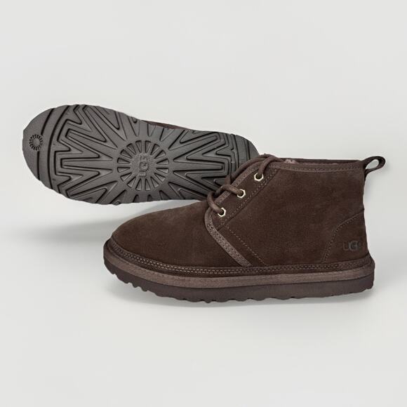 UGG Men’s Neumel Chukka Boots Size 8 Brown Suede Wool Lined Size 8 (3236) - Picture 1 of 11